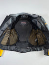 Pilot Yellow/Black Racing Leather Jacket PADDED (M/L)