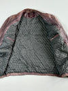 Vintage MCS Mauve Brown Leather Cafe Racer Jacket (2XL)
