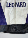 Leopard Motorsports Purple & White Leather Racer Padded (XL)