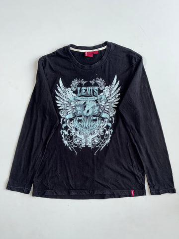Vintage Levi’s Red Tab Winged Crest Graphic Long Sleeve Tee(L)