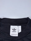 Adidas Originals Big Trefoil T-Shirt Black tee with large front logo graphic, (L)