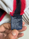 Tommy Hilfiger Striped Crest Logo Crewneck Sweater – White (S)