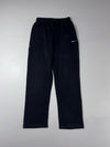 Vintage Nike Black Straight Leg Fleece Sweatpants (W:30) (L:42)