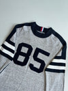Tommy Hilfiger "85" Varsity Knit Sweater – Grey/Navy (M)