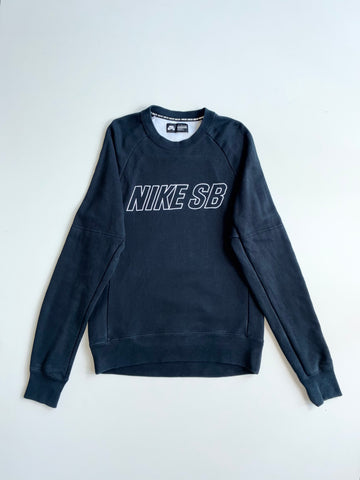 Nike SB Outline Logo Navy Crewneck Sweatshirt – (S)