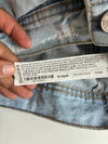 Bershka Light Wash Distressed Denim Vest – Vintage Patches | (S)