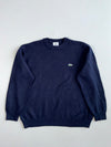 Vintage Lacoste Sport Navy Wool Crewneck Sweater (Xl)