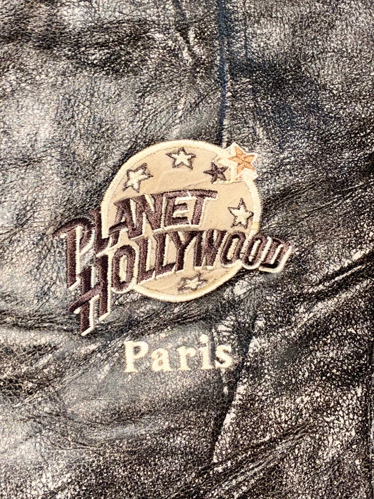 Vintage Planet Hollywood Original Leather Jacket (Xl)