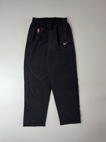 Vintage Nike NBA Black Tearaway Snap Button Pants (W:28) (L:45)
