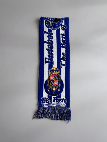 Vintage 1999 F.C. Porto Football Club Scarf – Blue & White Striped Futebol Clube Fan Scarf (L:55)