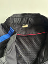 Motorcycle Riding Jacket with Armour & Reflective Panels – Black/Blue(M)