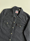 Levi's | Black Denim Western Pearl Snap Shirt | (S)
