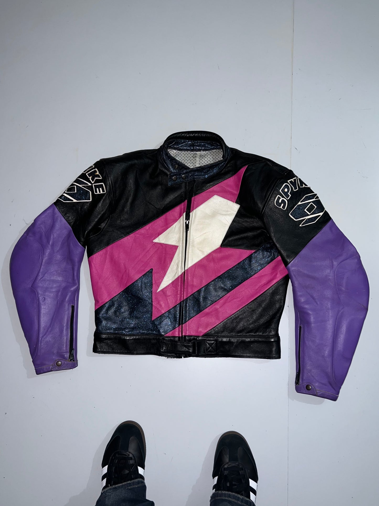 ! !           Super Premium (RARE) Original Leather Racing Jacket (PADDED) (S)