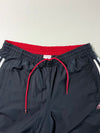 Vintage Adidas Navy Windbreaker Track Pants with Red Lining (W:32) (L:42)