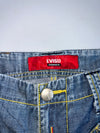 Evisu Denimmaster Wide Leg Denim Shorts (W:32) (L:27.5)