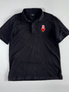 MLB NY Yankees Heart Patch Polo – Black (L)