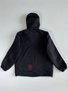Adidas Black 3-Stripe Hooded Winter Jacket (XL)
