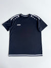 JAKO Black Training Jersey with White Stripe Detail (Size L)