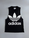 Adidas Originals | Trefoil Logo Muscle Tank | Black/White (XS)