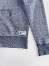 Roots Canada Vancouver Zip Up Hoodie Navy Marl Chenille Arch Lettering (S)