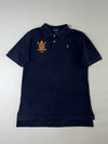 Polo Ralph Lauren Crest Embroidered Navy Polo Shirt (L)
