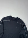 Vintage Nike Black Dri-Fit Piped Crewneck Sweatshirt (M)