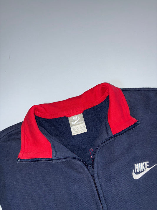 Nike Track Jacket Navy Red White Colorblock Full Zip(S/M)