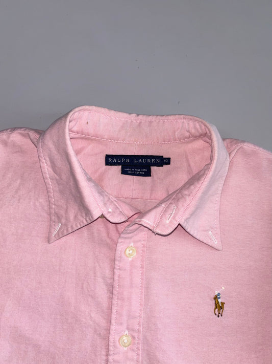 Ralph Lauren | Pink Oxford Short Sleeve Shirt (M)
