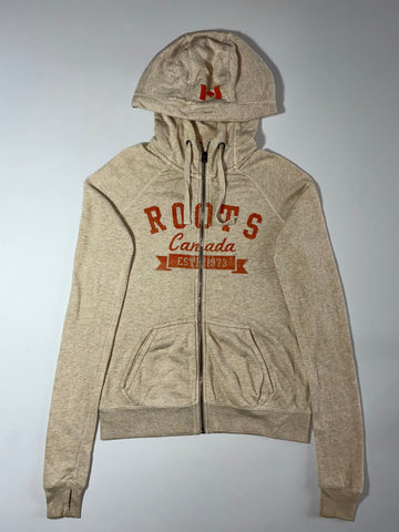 Roots Canada | Beige Zip Hoodie (S)