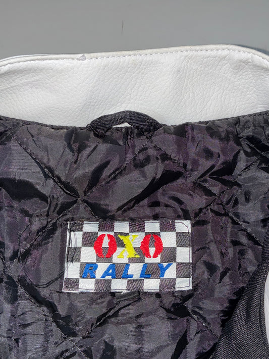 Vintage OXO Rally Nokia Racing Jacket – Black/White, Michelin & Elf Patches (XL)