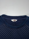 The North Face Waffle Knit Zip-Pocket Sweatshirt – Navy (S)