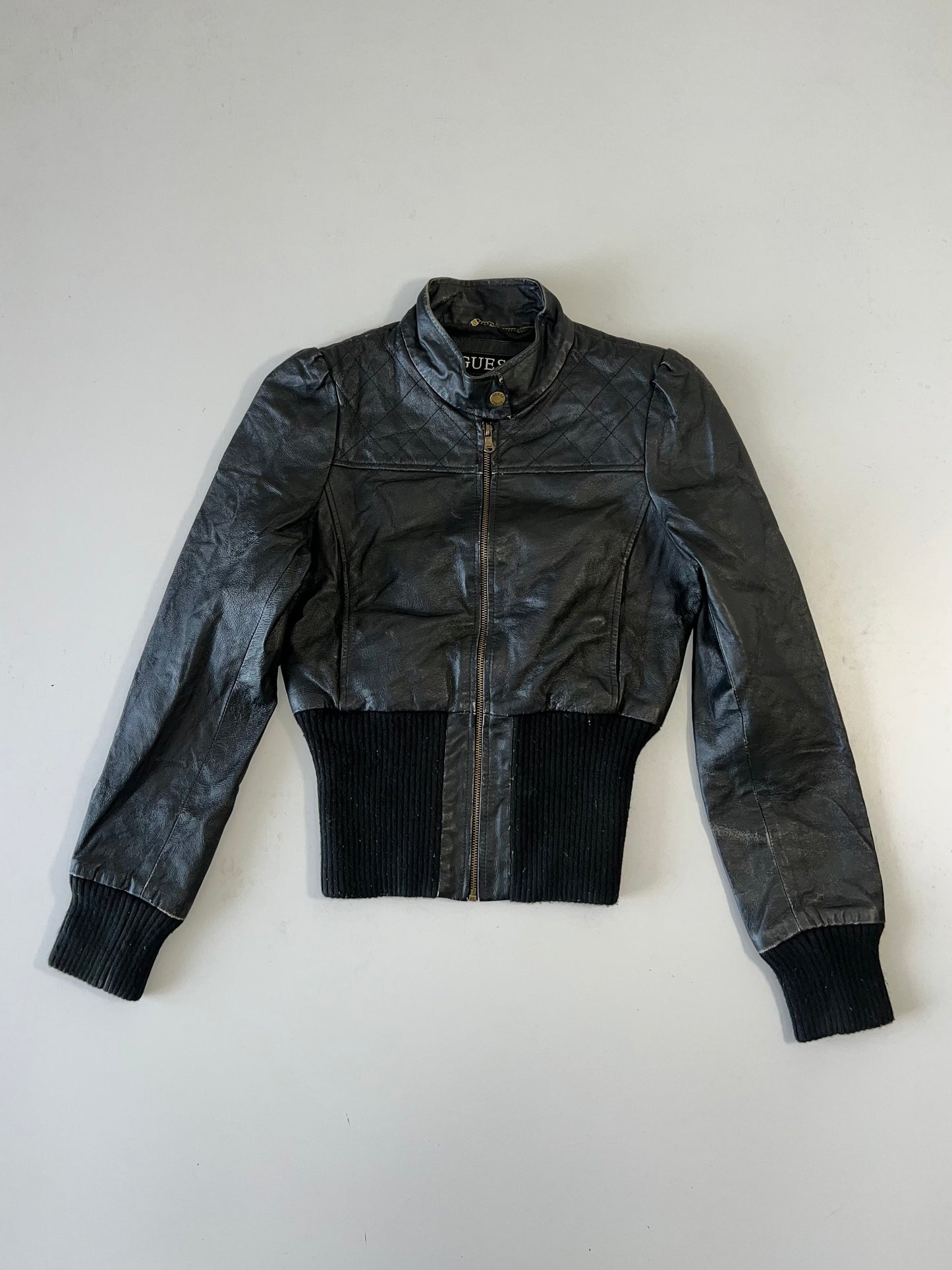 ZSuper Premium GUESS Original Leather Jacket (XS)