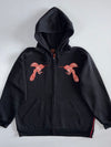 Evisu | Dual Crane Embroidered Full-Zip Hoodie | Black (2XL/3XL)