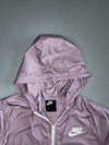 Nike Sportswear Swoosh Two-Tone Mesh-Lined Hooded Windbreaker Jacket Lavender White (L)