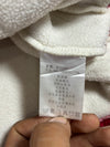 I.P. Zone Outfitters "Asia Lounge" Sherpa Fleece Varsity Zip Jacket – Cream/Red (L)