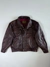 Vintage Premium Original Bomber (Detechable Arms) Leather Jacket (2XL)