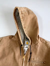 Vintage Carhartt Sandstone Active Hooded Jacket (Fur Inside)(2XL/3XL)