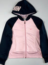 Nike Fit Dry Raglan Zip Hoodie – Pink/Navy (Women's )(S)