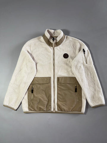 Royal County of Berkshire Polo Club | Sherpa Fleece Full Zip Cream Beige (L)