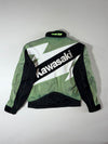 Vintage Kawasaki Green Black Racing Jacket (L/XL)