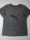 Puma Heather Performance T-Shirt Cat Logo Mesh Ventilation – Grey (L)