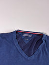 Tommy Hilfiger Cotton Silk V-Neck Sweater – Navy (2XL)