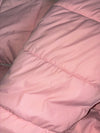 Fila Pink & Cream Colorblock Puffer Jacket (XS)