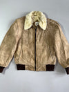 Vintage Premium Original Leather Jacket (Fur Inside)(S/M)