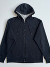 Champion Black Tonal Logo Zip-Up Hoodie (M)