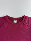 Raglan Crewneck Sweatshirt | Burgundy Maroon | Vintage Blank (S)
