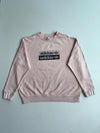 Adidas Originals Blush Pink Double Logo Oversized Sweatshirt (2XL)