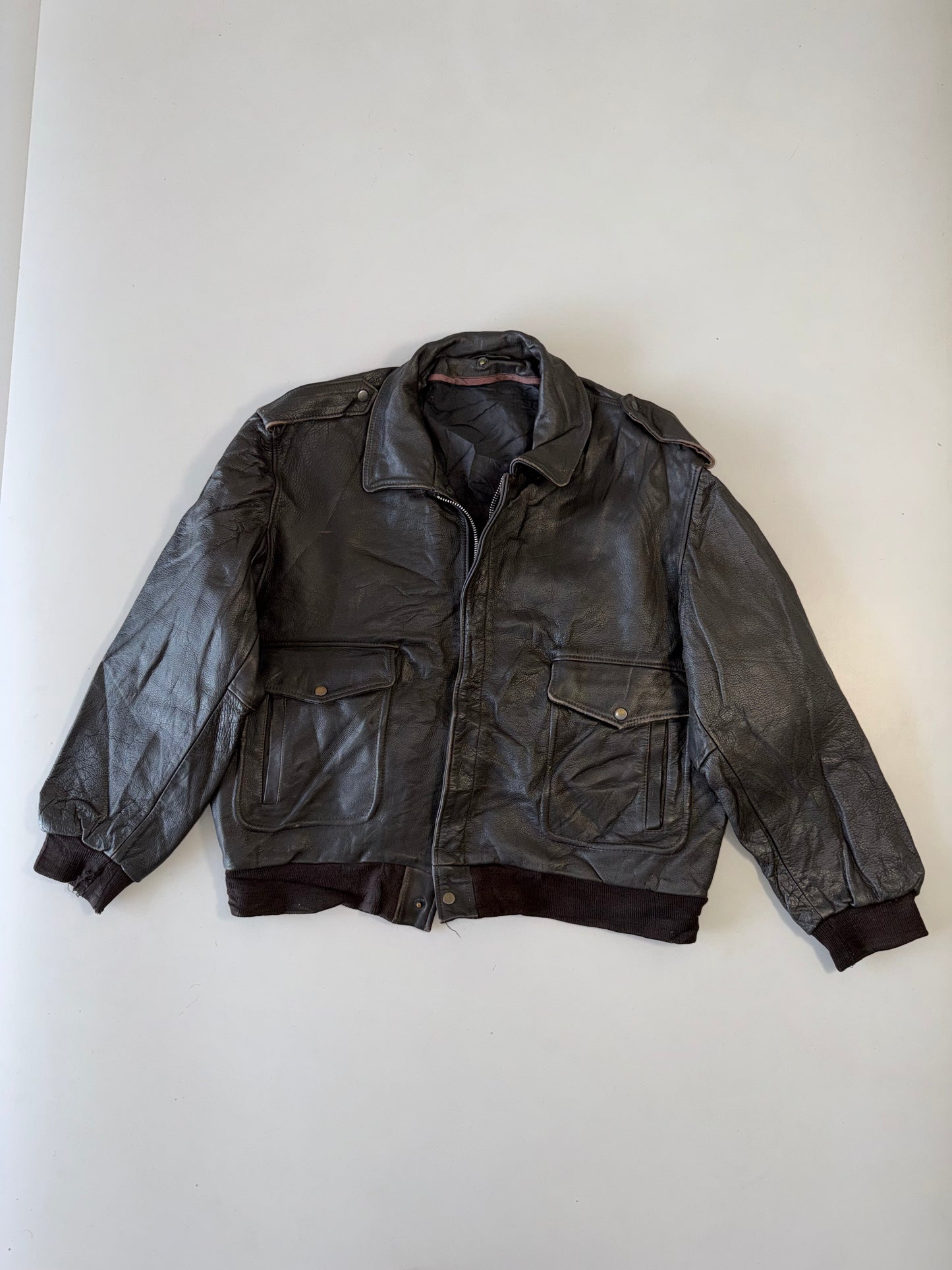 !                Ultra Premium (RARE) Heavy Original Pure Leather Jacket (XL/2XL