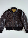 Schott Vintage Brown A-2 Bomber Jacket (XL/2XL)