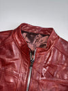 Vintage Genuine Leather Café Racer Jacket (S)